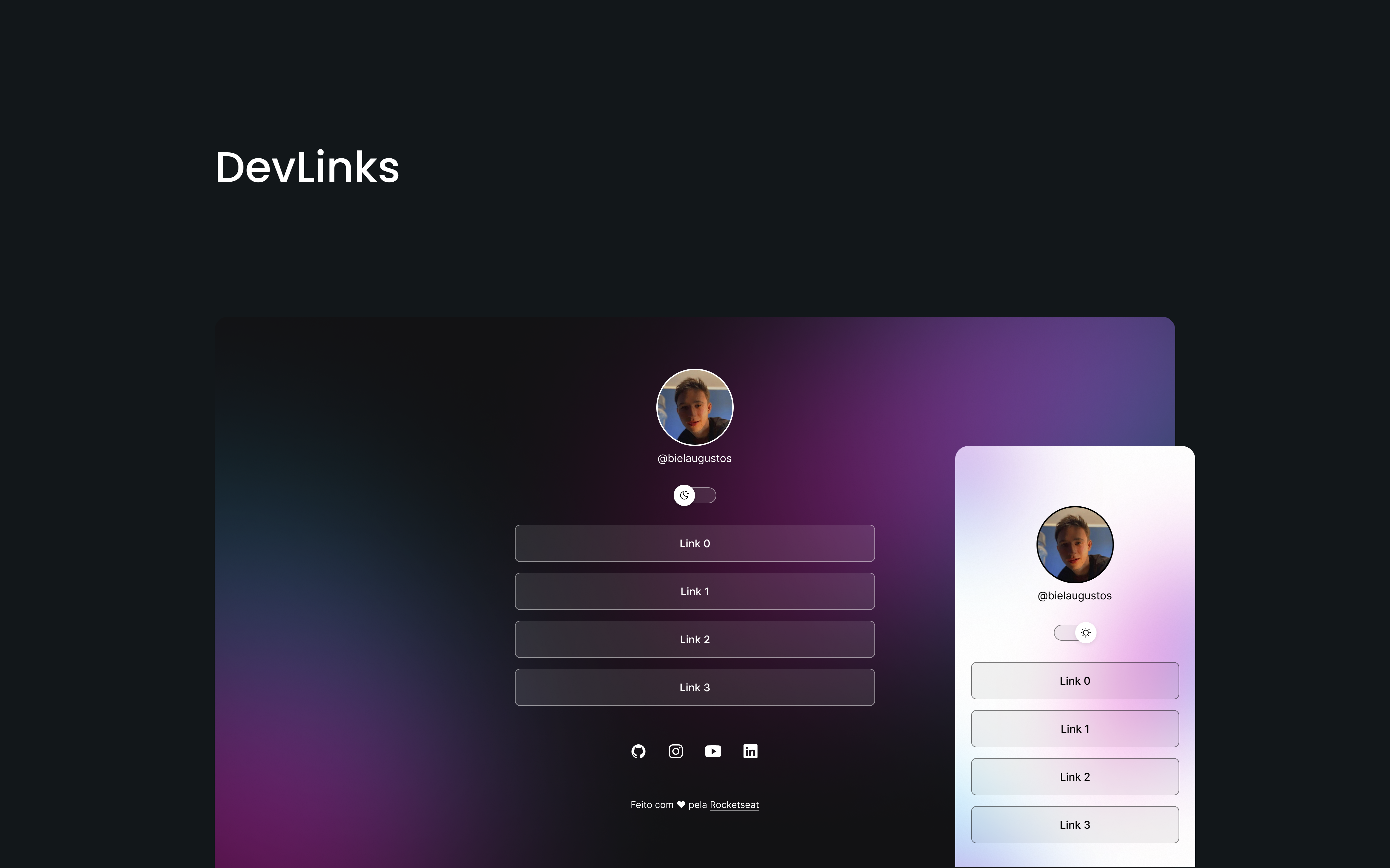 DevLinks - Links para desenvolvedores